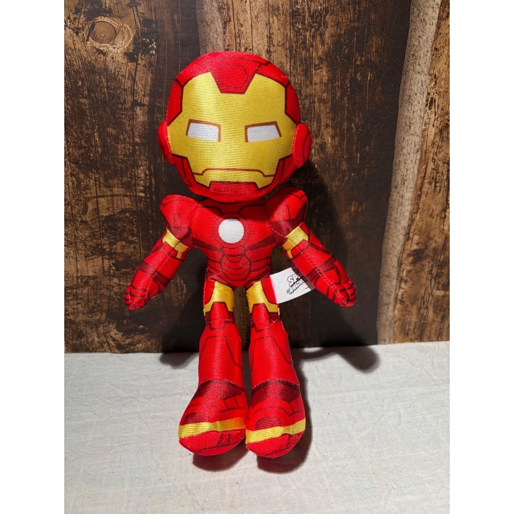 Marvel Spidey and His Amazing Friends Iron Man Plush 9 Inch Jazwares Stuffed Toy